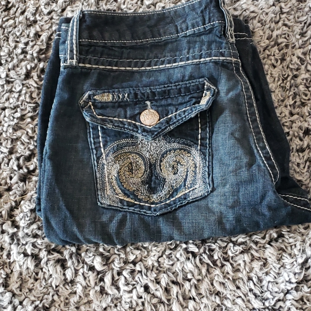 Rock 47 by Wrangler Jean Shorts Women's Sz 3/4